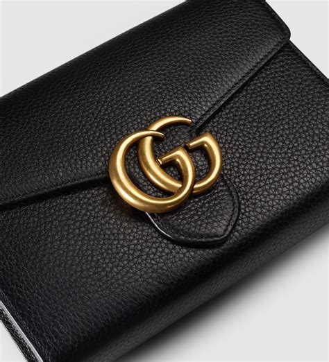 gucci marmont grained leather wallet|Gucci Marmont wallet dupe.